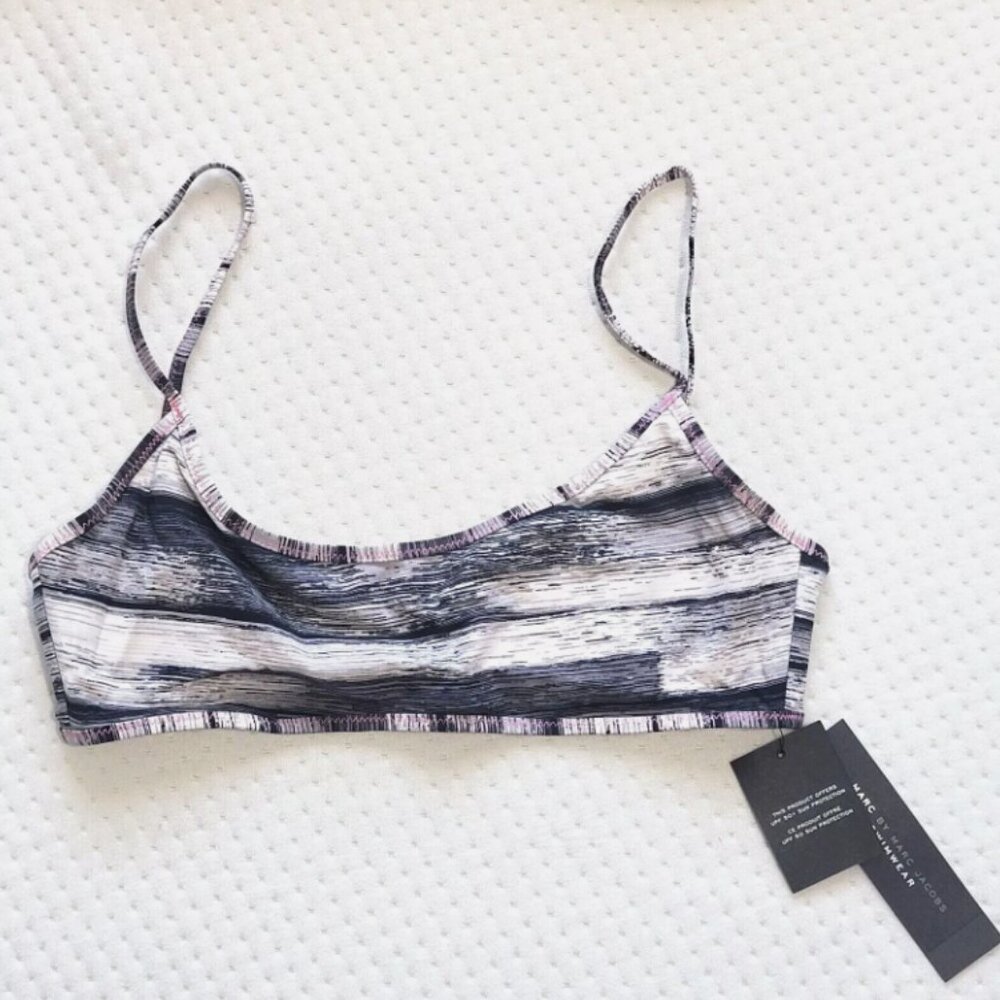 Marc Jacobs Swimwear Women's Designer‎ Bikini *TOP ONLY* Black NEW NWT